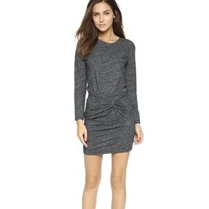 IRO Leticia Twisted Front Wrap Long Sleeve Dress L